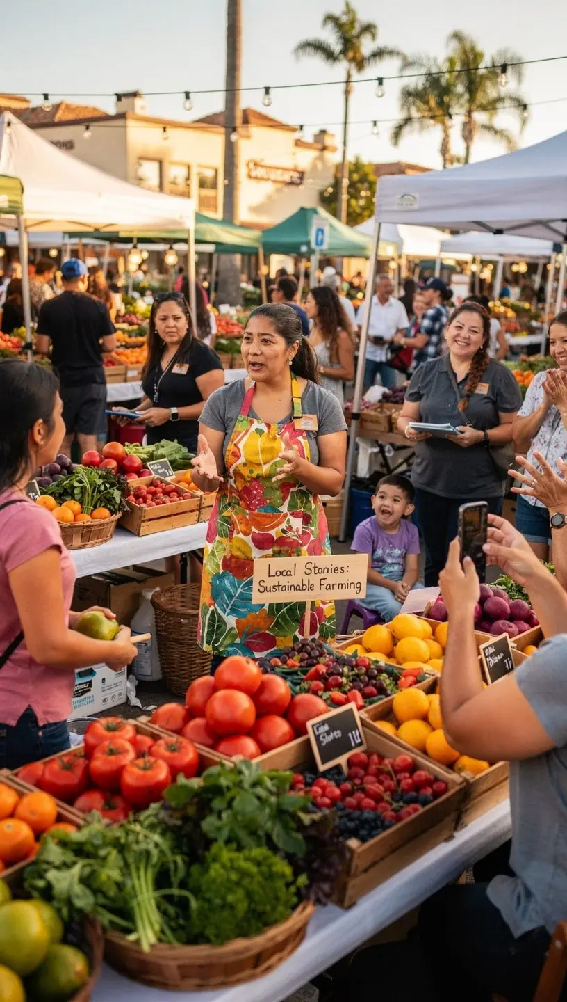 Snapshot of a local business owner sharing success stories and challenges in a recorded video interview.